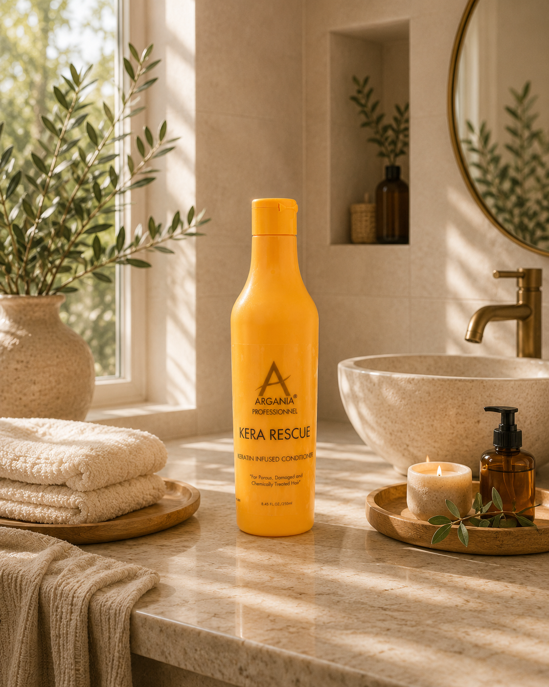 Keratin Conditioner for Dry, Damaged &amp; Chemically Treated Hair - 250ml